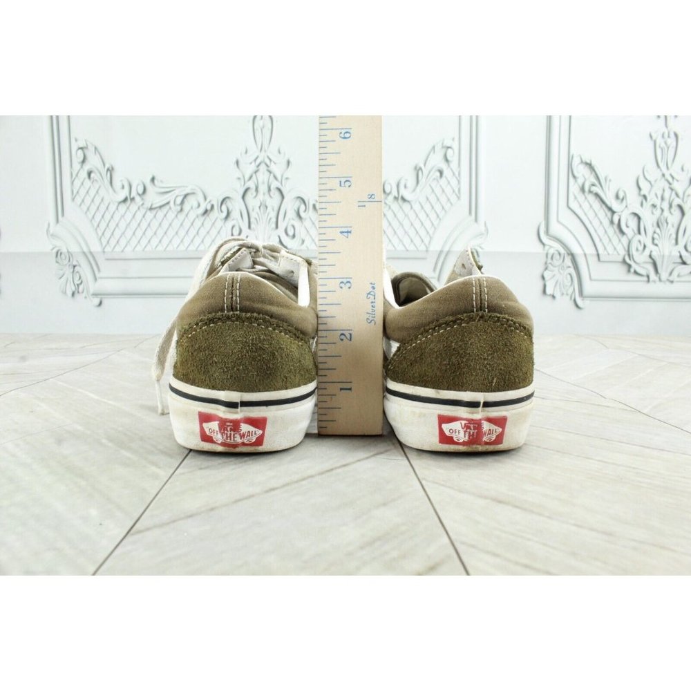 VANS Old Skool Olive Green Suede Leather Skate Shoes Sneakers Size M 4 / L 5.5 - Picture 9 of 10